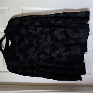 Large J Jill black sweater - super soft!